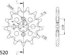 Supersprox Pinion 520 - 14Z