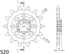 Supersprox Pinion 520 - 12Z