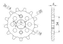 Supersprox pignone 520 - 10Z