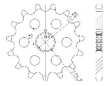 Supersprox Pinion 630 - 13Z - fine toothed 21,6/25,0