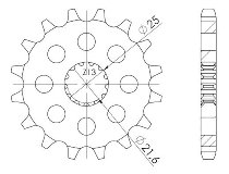 Supersprox Pinion 525 - 14Z - fine toothed 21,6/25,0