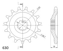 Supersprox pignone 630 - 14Z