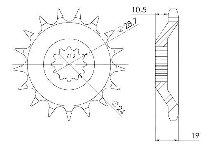 Supersprox Pinion 530 - 17Z - fine toothed 24,0/28,5