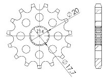 Supersprox pignone 428 - 13Z - a denti stretti 17,7/20,0