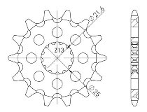 Supersprox Ritzel 520 - 13Z - feinverzahnt 21,6/25,0