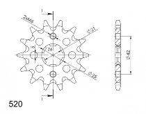 Supersprox pignone 520 - 11Z