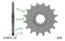 Supersprox pignon 520 - 14Z