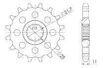 Supersprox Pinion 530 - 15Z - fine toothed 21,6/25,0