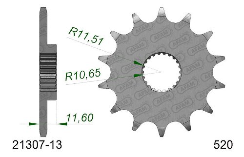 Supersprox pignon 520 - 13Z