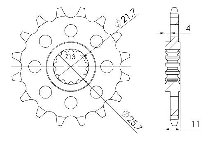 Supersprox Pinion 532 - 15Z - fine toothed 22,0/25,0