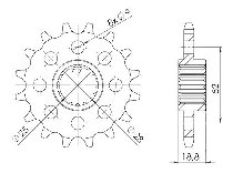 Supersprox Ritzel 525 - 15Z - feinverzahnt 25,0/28,0