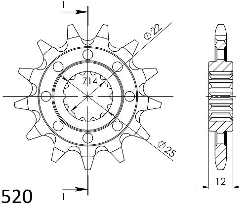 Supersprox piñón 520 - 15Z