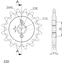 Supersprox Pinion 520 - 12Z