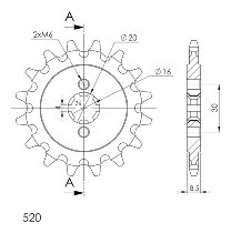 Supersprox Pinion 520 - 13Z