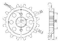 Supersprox Ritzel 530 - 14Z - feinverzahnt 22,0/25,0