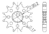 Supersprox Ritzel 520 - 13Z - feinverzahnt 17,0/20,0