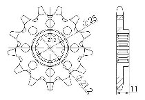 Supersprox Pinion 520 - 12Z - fine toothed 21,0/25,0