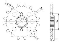 Supersprox Pinion 520 - 15Z - fine toothed 22,5/25,0