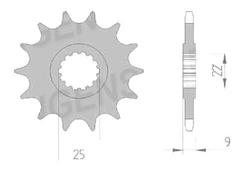 Supersprox Ritzel 525 - 14Z - feinverzahnt 22,0/25,0