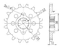 Supersprox Pinion 525 - 15Z - fine toothed 22,0/25,0