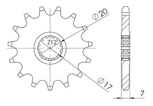 Supersprox Ritzel 420 - 10Z - feinverzahnt 17,0/20,0