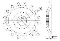 Supersprox Ritzel 520 - 15Z - feinverzahnt 22,0/24,0