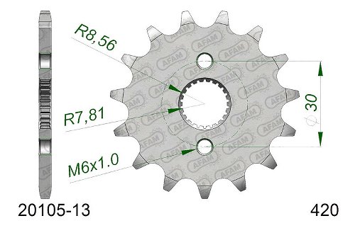 Supersprox pignon 420 - 14Z