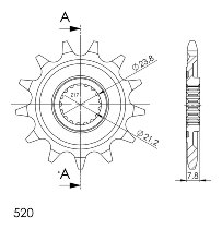 Supersprox Pinion 520 - 15Z