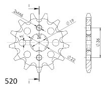 Supersprox Pinion 520 - 14Z