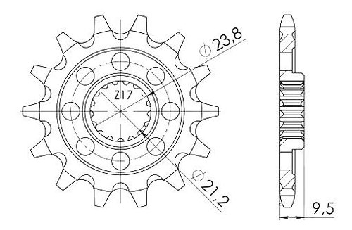 Supersprox Ritzel 520 - 13Z - feinverzahnt 21,2/23,8