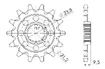 Supersprox Ritzel 520 - 13Z - feinverzahnt 21,2/23,8