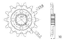 Supersprox Ritzel 520 - 13Z - feinverzahnt 21,2/23,8