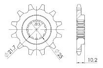 Supersprox Pinion 520 - 12Z - fine toothed 22,0/25,0