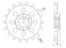 Supersprox Pinion 530 - 16Z - fine toothed 24,0/28,5