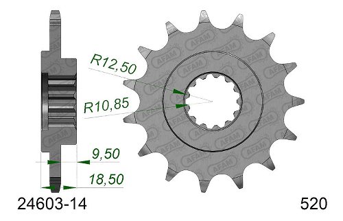 Supersprox Ritzel 525 - 14Z