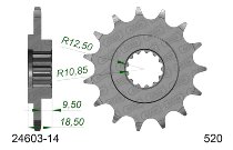 Supersprox piñón 525 - 14Z