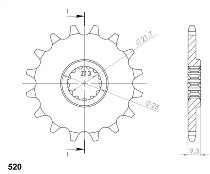 Supersprox Pinion 520 - 15Z