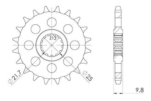 Supersprox Ritzel 428 - 19Z - feinverzahnt 21,4/25,0