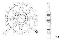 Supersprox Pinion 428 - 19Z - fine toothed 21,4/25,0