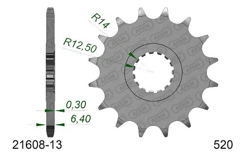 Supersprox piñón 520 - 13Z