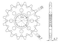 Supersprox Pinion 520 - 14Z - fine toothed 25,0/28,0