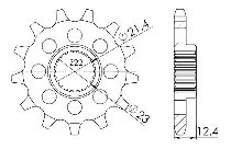 Supersprox Pinion 428 - 15Z - fine toothed 21,4/23,0