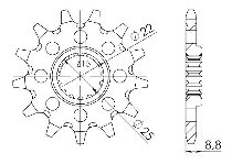 Supersprox Pinion 520 - 12Z - fine toothed 22,0/25,0