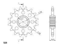 Supersprox Pinion 525 - 15Z