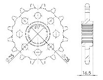 Supersprox Pinion 525 - 16Z - fine toothed 25,0/28,0