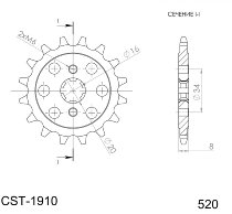 Supersprox Pinion 520 - 15Z