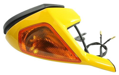 Ducati Mirror with indicator, right side, yellow - 749, 999,