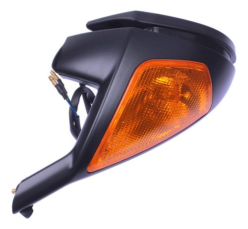 Ducati Mirror with indicator, left side, black - 749, Dark