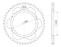 Supersprox acciaio rocchetto per catena 520 - 42Z (nero)