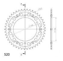 Supersprox Stealth Chain wheel 520 - 45Z (black)